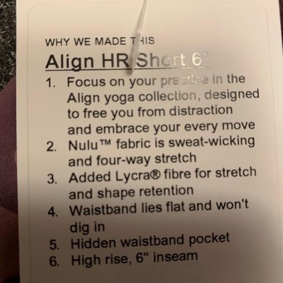 ❌Sold❌ Lululemon align shorts - Picture 4 of 5